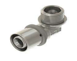 مشخصات، قیمت و خرید اتصالات پیشگام تراش اسپادانا PTE زانو چپقی روپیچ پرسی سایز 1/2*20