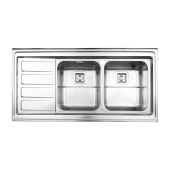 مشخصات، قیمت و خرید سینک استیل البرز 764 روکار