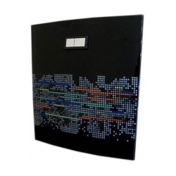 مشخصات، قیمت و خرید فلاش تانک ایران مدل اولترا اسلیم / طرح ترام سیاه ابگیری 2 طرف با لوله توکار