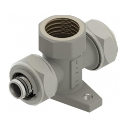 مشخصات، قیمت و خرید اتصالات پیشگام تراش اسپادانا PTE مدل سه راه صفحه دار توپیچ کوپلی 180